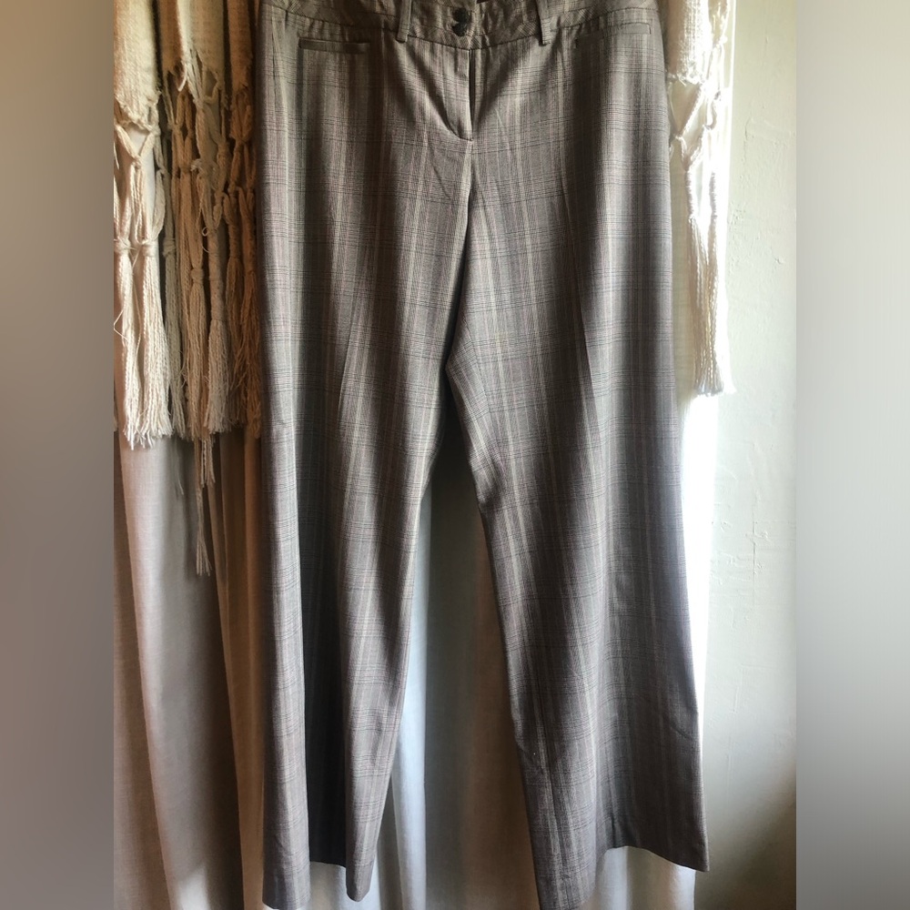 Elevenses brown Glen plaid pants 11 tall